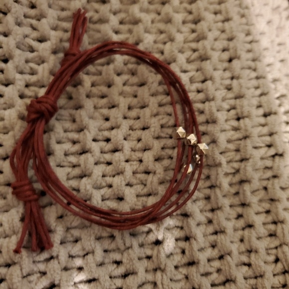 Adjustable Cord and Silver Bracelet - Picture 4 of 4